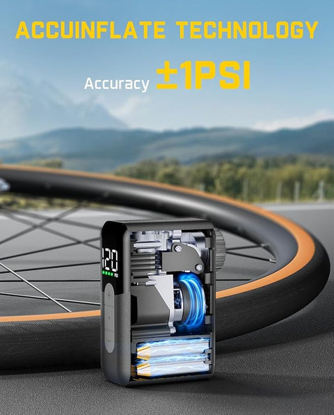 Fanttik X10 Ace Mini Bike Pump With Gauge